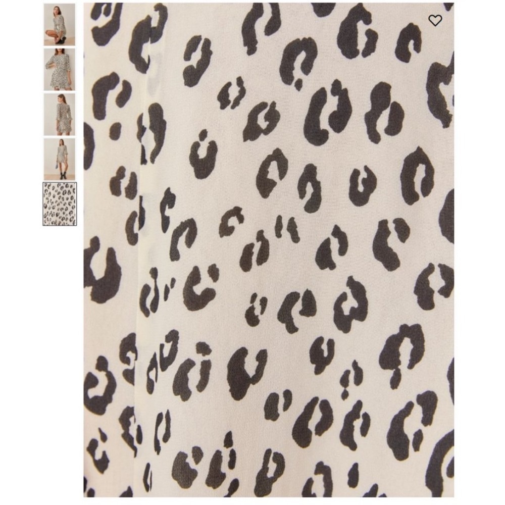 Reformation Doutzen Dress- Snow leopard print - Picture 16 of 16